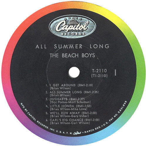 The Beach Boys Groovy Coaster - All Summer Long (Side 1)