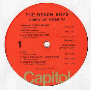 The Beach Boys Groovy Coaster - Spirit Of America (Side 1)