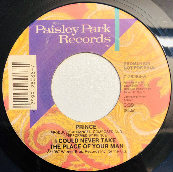 Prince Groovy Coaster - I Could Never Take The Place Of Your Man