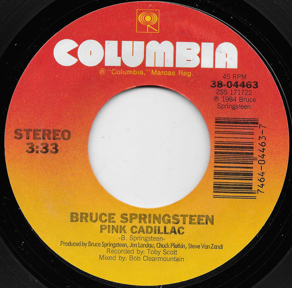 Bruce Springsteen Groovy 45 Coaster - Pink Cadillac