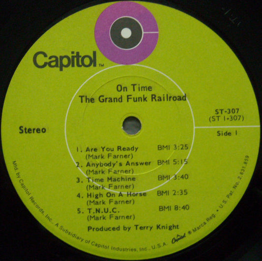 Grand Funk Railroad Groovy Coaster - On Time (Side 1)