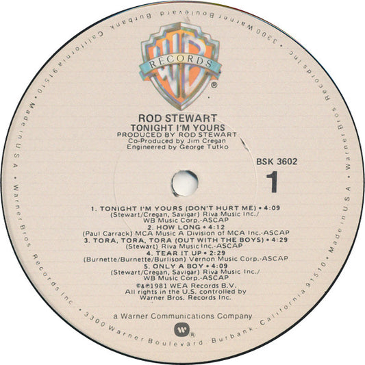 Rod Stewart Groovy Coaster - Tonight I'm Yours (Side 1)