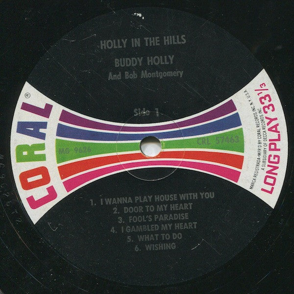 Buddy Holly Groovy lp Coaster - Holly In The Hills