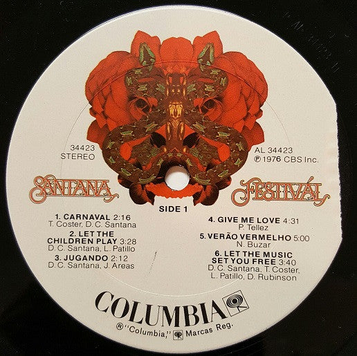 Santana Groovy Coaster - Festivál (Side 1)