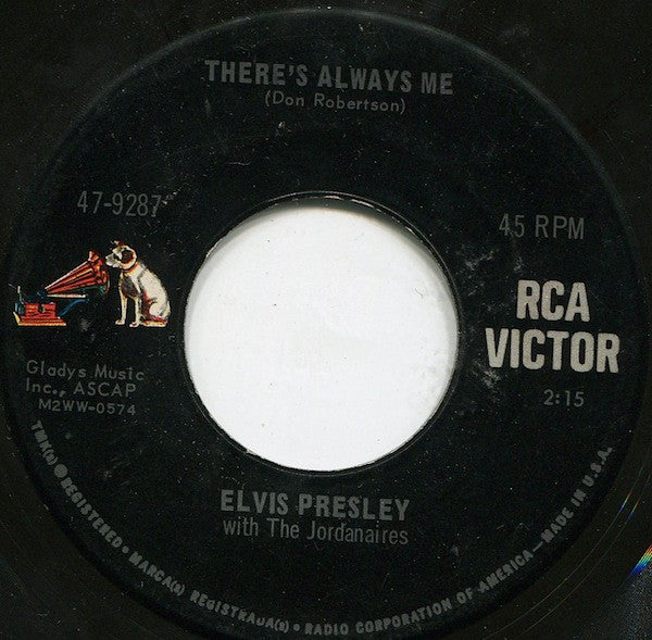 Elvis Presley Groovy 45 Coaster - There's Always Me