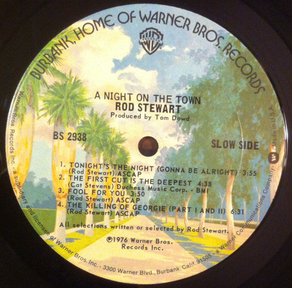 Rod Stewart Groovy Coaster - A Night On The Town (Side 1)