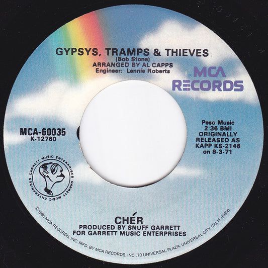 Cher Groovy 45 Coaster - Gypsys, Tramps & Thieves