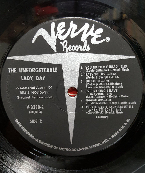 Billie Holiday Groovy lp Coaster - The Unforgettable Lady Day