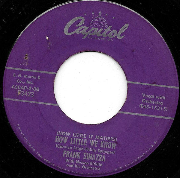 Frank Sinatra Groovy Coaster - (How Little It Matters) How Little We Know