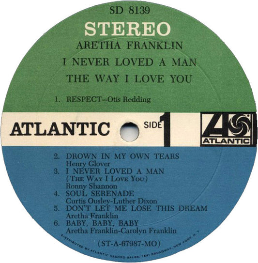 Aretha Franklin Groovy Coaster - I Never Loved A Man The Way I Love You (Side 1)