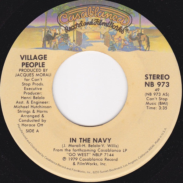 Village People Groovy 45 Coaster - In The Navy