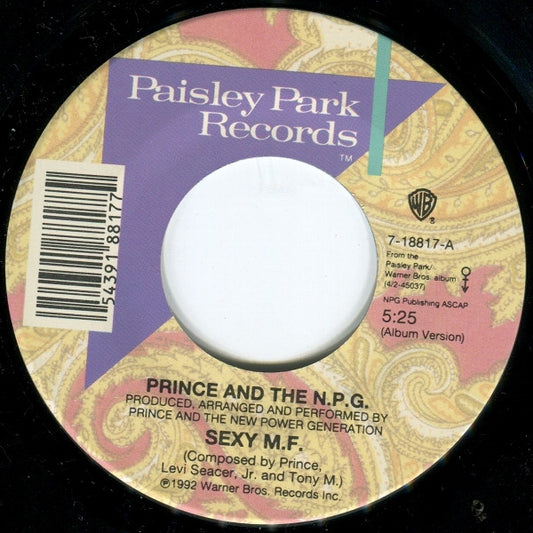 Prince Groovy 45 Coaster - Sexy M.F.