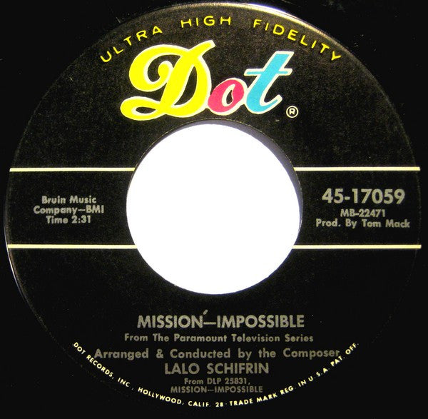 Lalo Schifrin Groovy 45 Coaster - Mission—Impossible