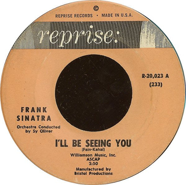 Frank Sinatra Groovy 45 Coaster - I'll Be Seeing You