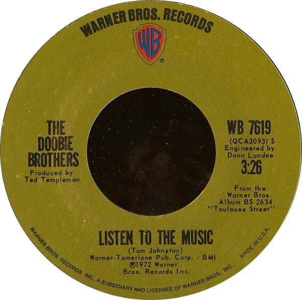 The Doobie Brothers Groovy 45 Coaster - Listen To The Music