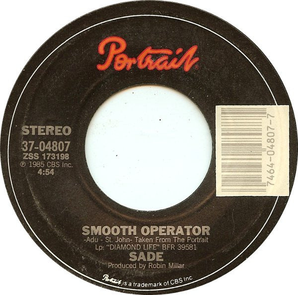 Sade Groovy 45 Coaster - Smooth Operator