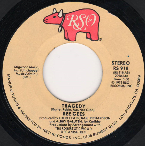 Bee Gees Groovy 45 Coaster - Tragedy