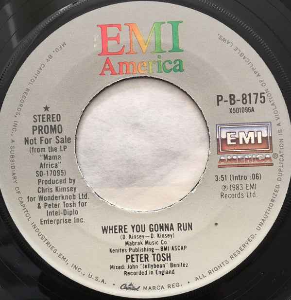 Peter Tosh Groovy 45 Coaster - Where You Gonna Run