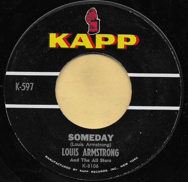 Louis Armstrong And His All-Stars Groovy 45 Coaster - Someday