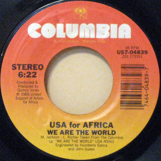 USA For Africa Groovy Coaster - We Are The World