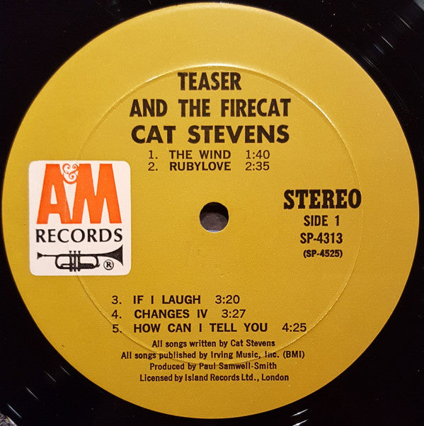 Cat Stevens Groovy Coaster - Teaser And The Firecat (Side 1)