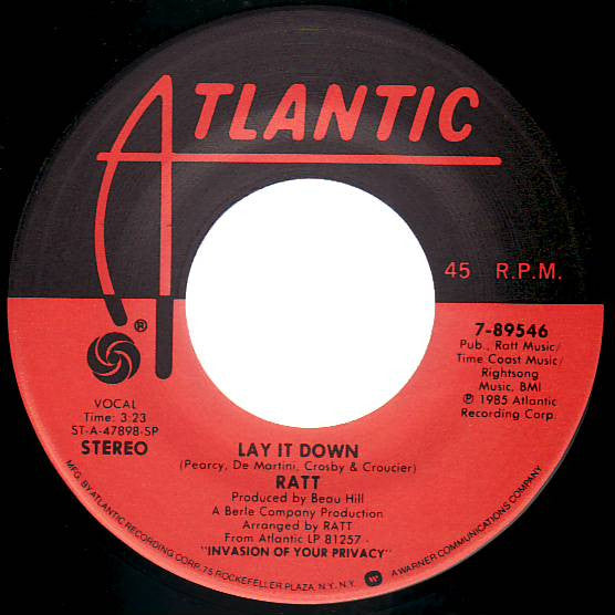 Ratt Groovy 45 Coaster - Lay It Down