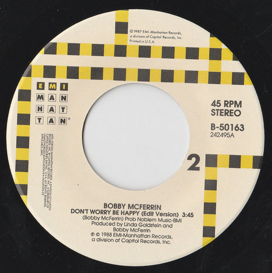 Bobby McFerrin Groovy 45 Coaster -  Don't Worry Be Happy