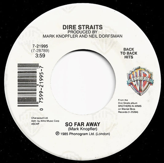 Dire Straits Groovy  45 Coaster - So Far Away