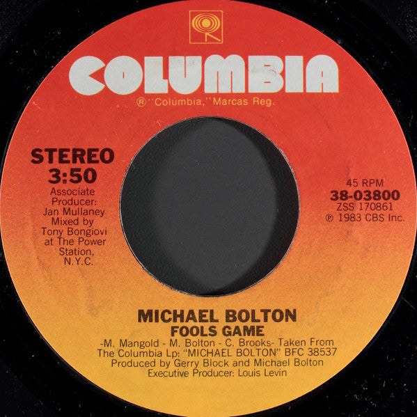 Michael Bolton Groovy 45 Coaster - Fool's Game