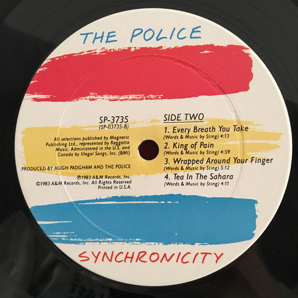 The Police Groovy lp Coaster - Synchronicity (Side 2)