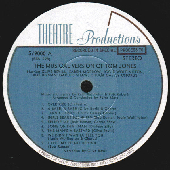 "Tom Jones" Original Musical Cast Groovy lp Coaster - Tom Jones