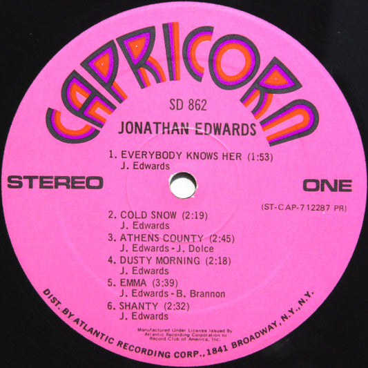 Jonathan Edwards Groovy Coaster - Jonathan Edwards (Side 1)