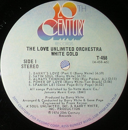 Love Unlimited Orchestra Groovy Coaster - White Gold