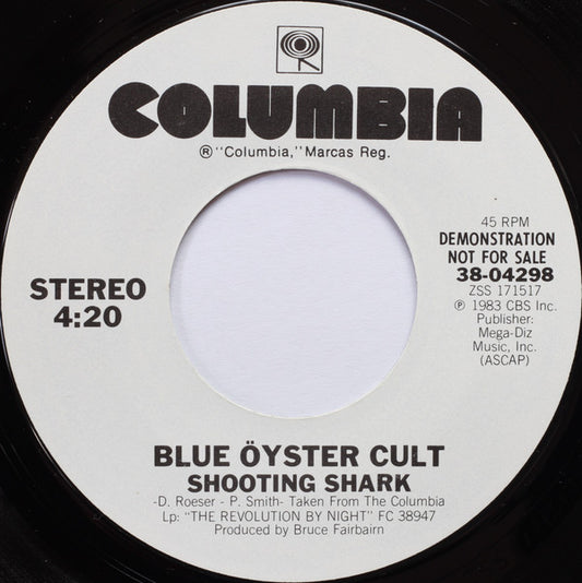 Blue Öyster Cult Groovy 45 Coaster - Shooting Shark