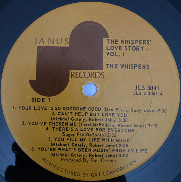 The Whispers Groovy lp Coaster - The Whispers' Love Story