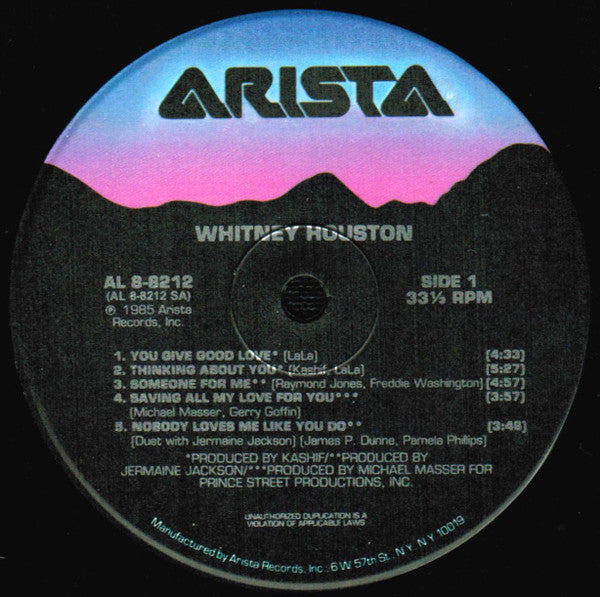 Whitney Houston Groovy Coaster - Whitney Houston (Side 1)