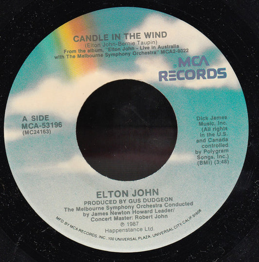 Elton John Groovy Coaster - Candle In The Wind