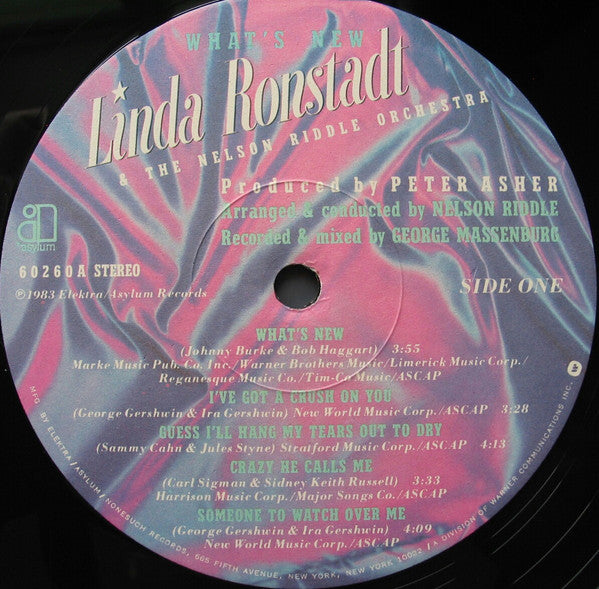 Linda Ronstadt Groovy Coaster - What's New (Side 1)