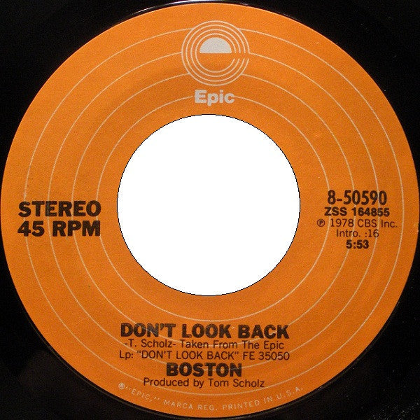 Boston Groovy 45 Coaster - Don't Look Back