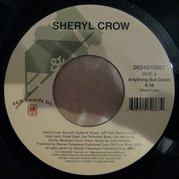 Sheryl Crow Groovy 45 Coaster - Anything But Down