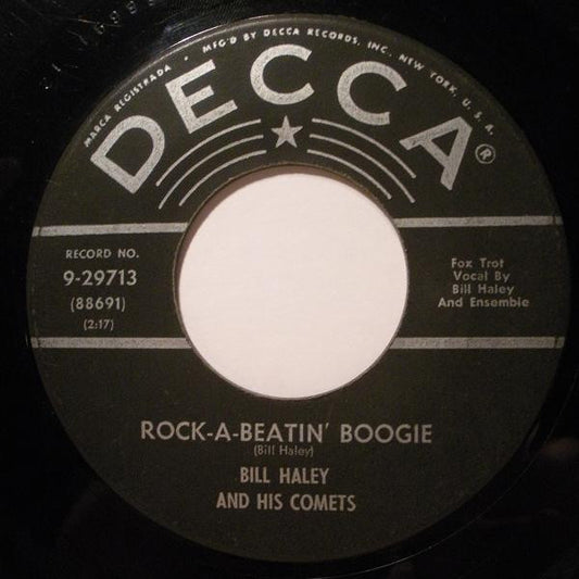 Bill Haley And His Comets Groovy 45 Coaster - Rock-A-Beatin' Boogie / Burn That Candle