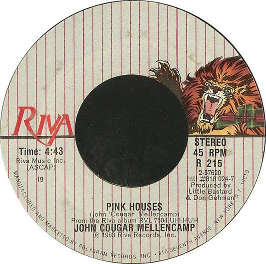 John Cougar Mellencamp Groovy Coaster - Pink Houses