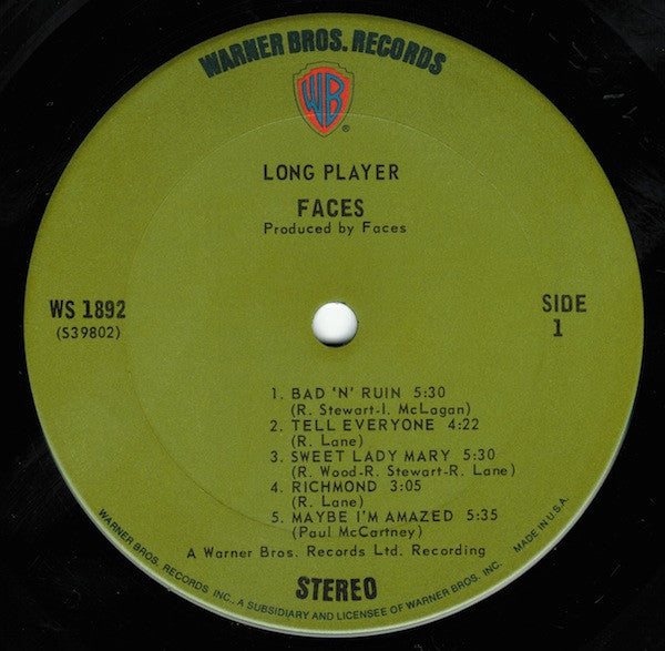 Faces Groovy lp Coaster - Long Player