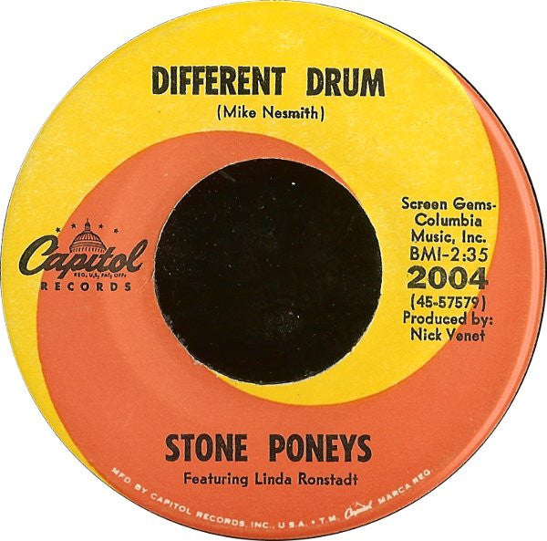 The Stone Poneys Groovy 45 Coaster - Different Drum