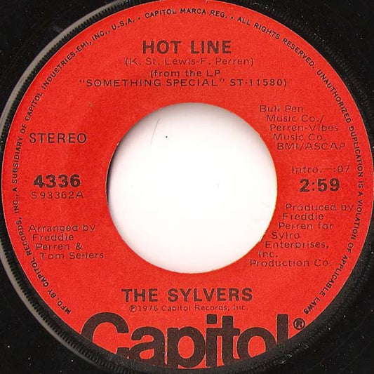 The Sylvers Groovy 45 Coaster - Hot Line