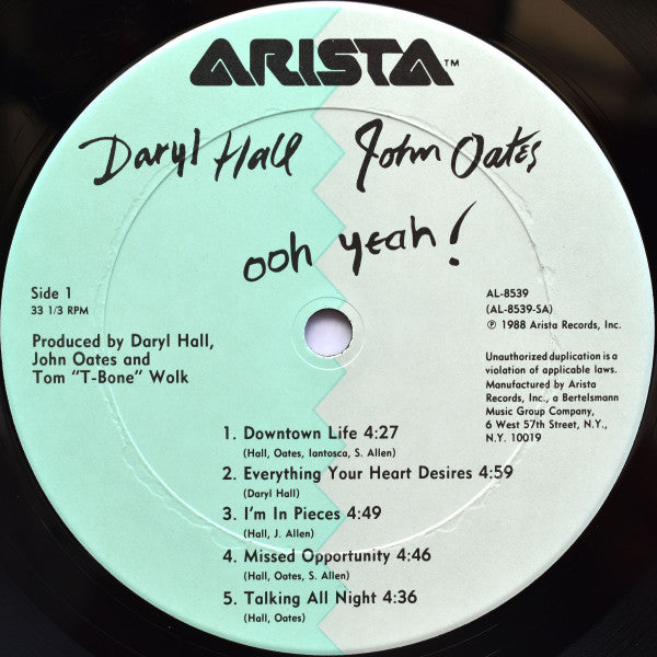 Daryl Hall & John Oates Groovy Coaster - Ooh Yeah! (Side 1)