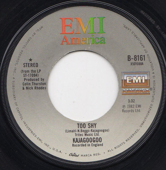 Kajagoogoo Groovy 45 Coaster - Too Shy