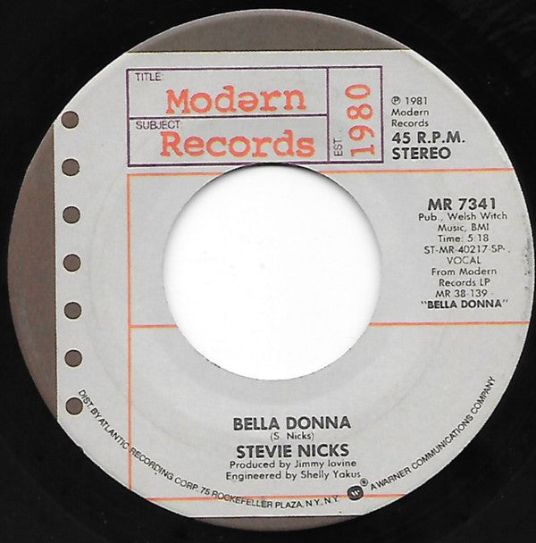 Stevie Nicks Groovy 45 Coaster - Bella Donna