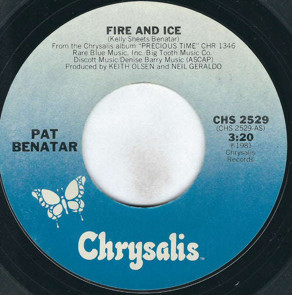 Pat Benatar Groovy 45 Coaster - Fire And Ice