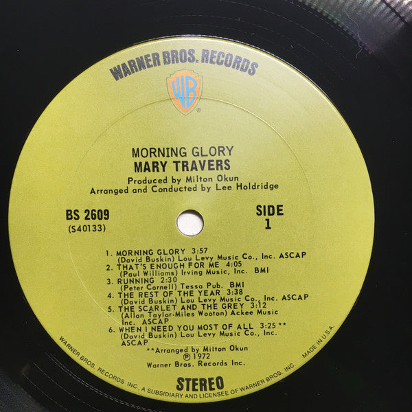 Mary Travers Groovy Coaster - Morning Glory (Side 1)